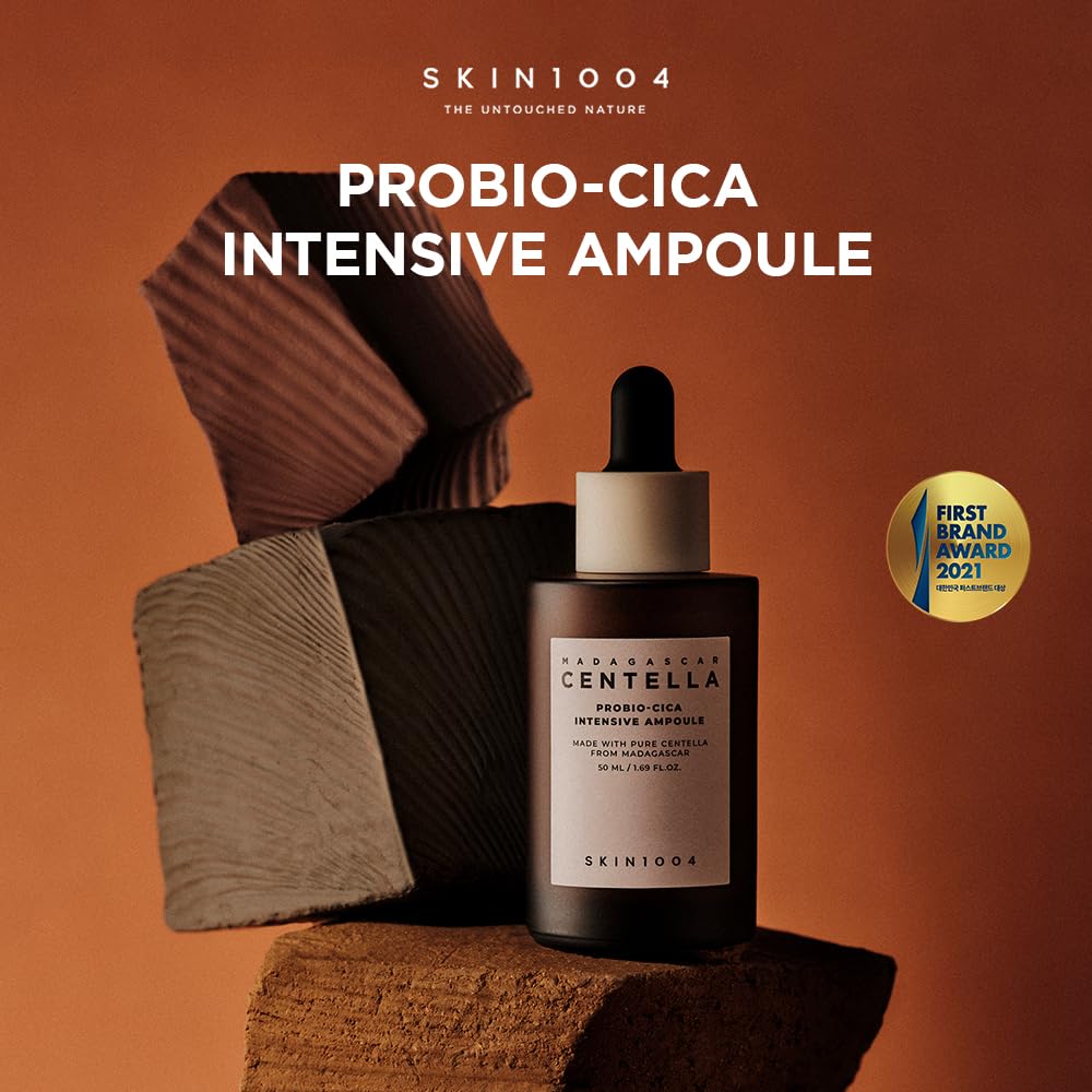 Skin1004 Madagascar Centella Probio-Cica Intensive Ampoule – Strengthening & Barrier Repair Serum with Probiotics, Vegan, Korean