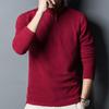 Bluza męska w jednolitym kolorze, długi rękaw, zamek błyskawiczny, kołnierz stójka, bluza typu pullover, gruby polar, ochrona szyi, średniej długości męska bluza