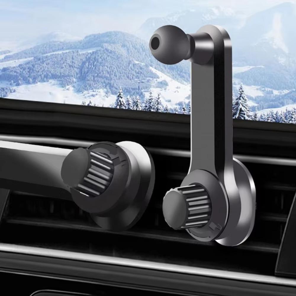 Small Car Phone Mount Anti-Shake Grip Extension Arm Phone Holder Vent Clip