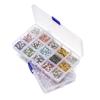 600-1080pcs Silver Color Rhinestone Rondelles Crystal Bead 4-8mm Loose Spacer Beads Kits for DIY Jewelry Making Supplies Set