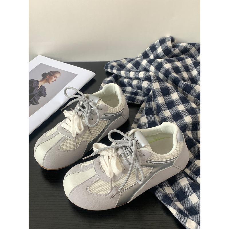 New Hot Spring New Versatile Casual Shoes Women's Retro Flat-bottomed Sneakers 1239