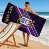 Name Custom RSC Anderlecht Print Beach Towel, Large Soft Quick Dry Towel for Beach Camping Swimming
