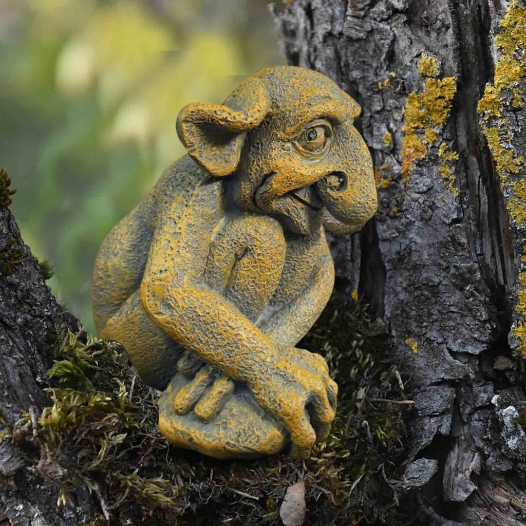 Gargoyle Statue Mischievous House Buddys Home And Garden Decoration