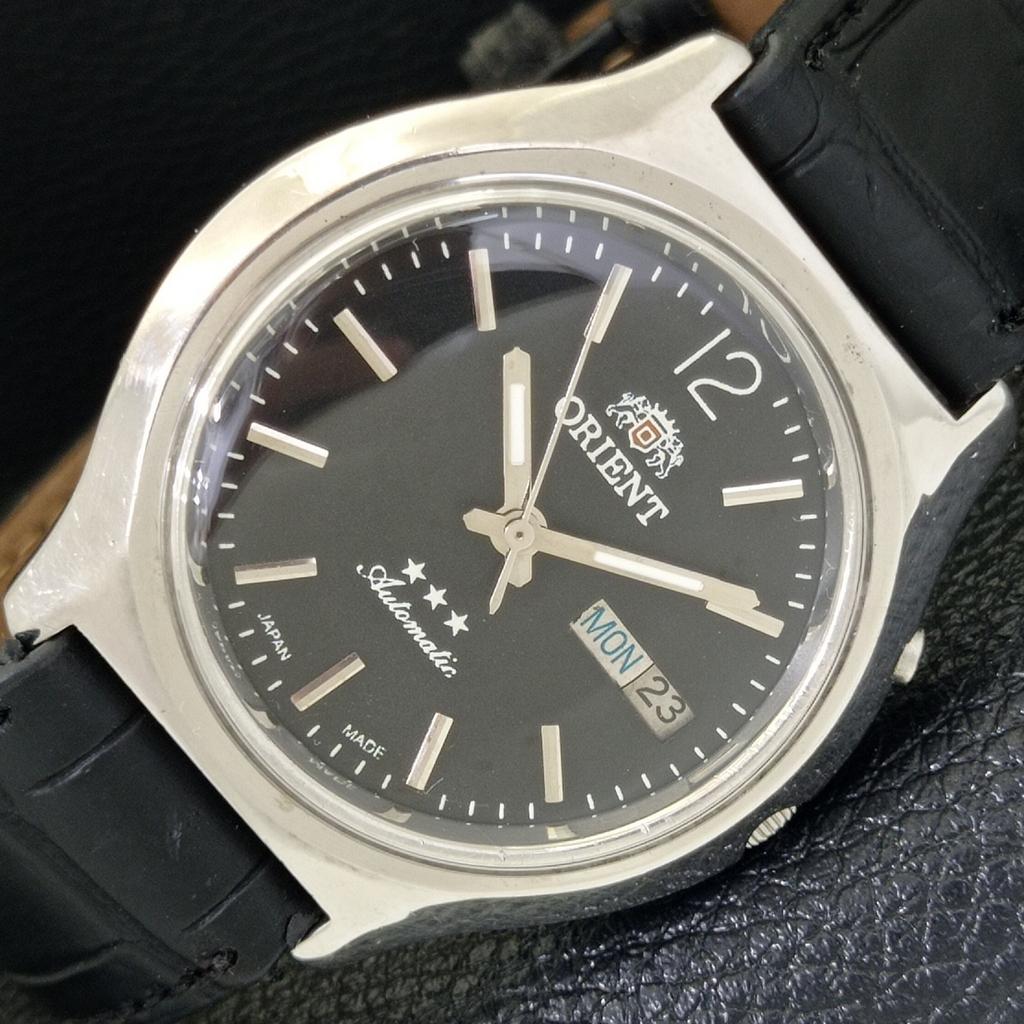 

ЯПОНИЯ ВИНТАЖ ORIENT АВТОМАТИЧЕСКИЕ 46941 МУЖСКИЕ ЧАСЫ С ЧЕРНЫМ ЦИФЕРБЛАТОМ a500338-2 R151b-a500338