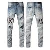 GLYDE Luxury Streetwear Jeans Americans Style Holes Long Trousers Quality Male Stretch Slim Pants Skinny Trousers