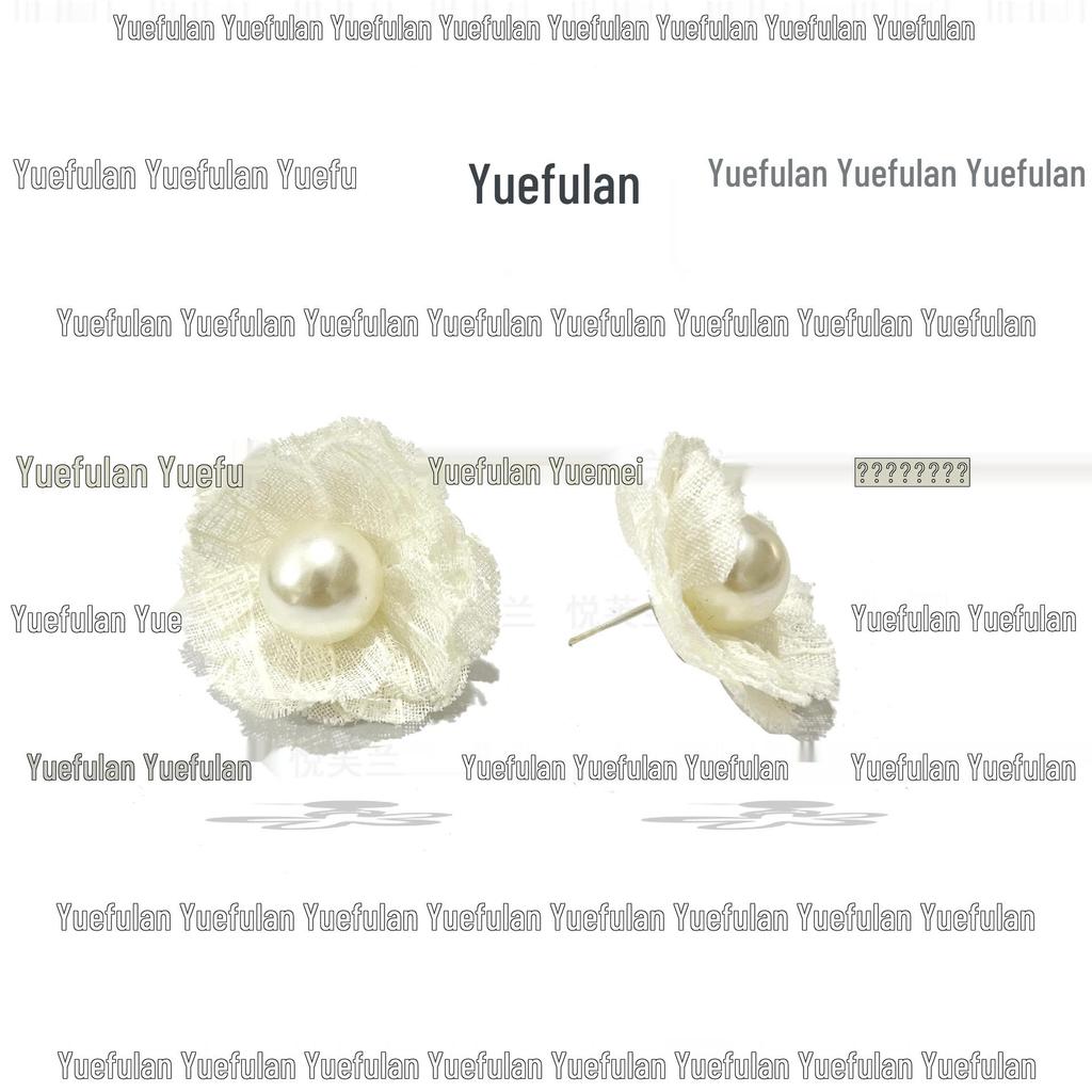 Mori Style White Lace Camellia Earrings: High-End Niche Design for Autumn & Winter 2025