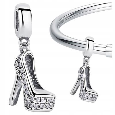 Charms Pin Pendant Pr 925 Bead Rhinestones Shoe Beads Heel