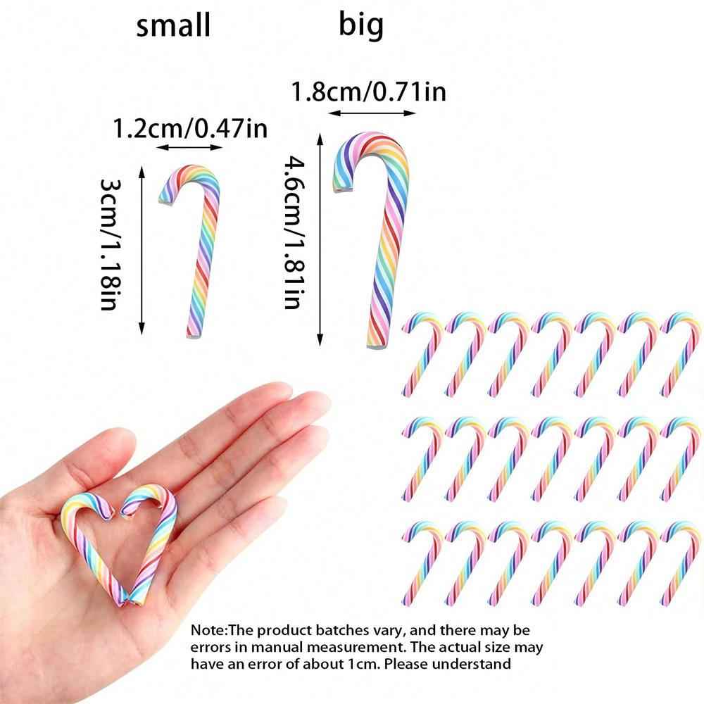 

30PCS Multicolor Christmas Candy Canes Decorations For Xmas Party Table Scatters Vase Filler And Craft Supplie W12211WW-