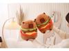Capybara Hamburger Plush Toy Pillow - Cute Cartoon Doll Holiday Gift