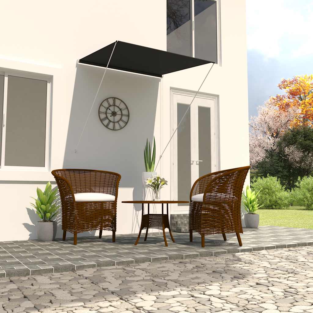 Retractable Awning 100*150 Cm Anthracite
