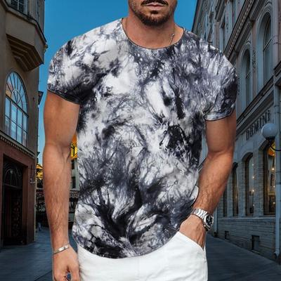 Hip Hop Summer Men's T-Shirt 3d Printed Short Sleeve Top Loose Sports Fitness O Collar Large Street Trend New Casual Comfort
