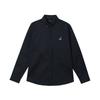 Typewriter Solid Shirt Navy 7066