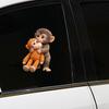1 Foaie Autocolant Auto Monkey Punch Decal Geam Mașină Impermeabil Rezistent la Zgârieturi Autocolant Călătorie Laptop Sticlă de Apă Carcasă Telefon