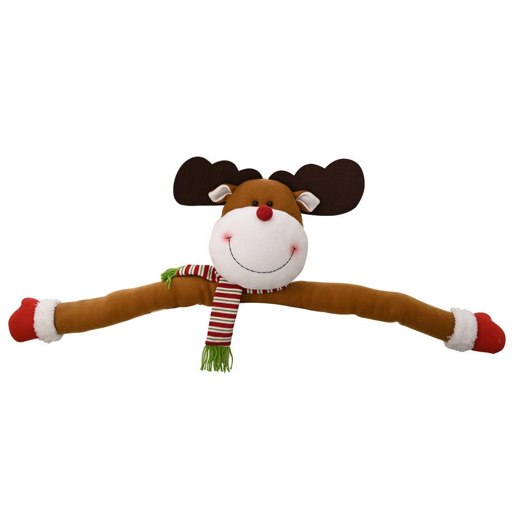 Christmas Tree Topper Cartoon Long Arm Santa Claus Snowman Reusable Holiday Decoration Xmas Tree Decoration Party Supplies