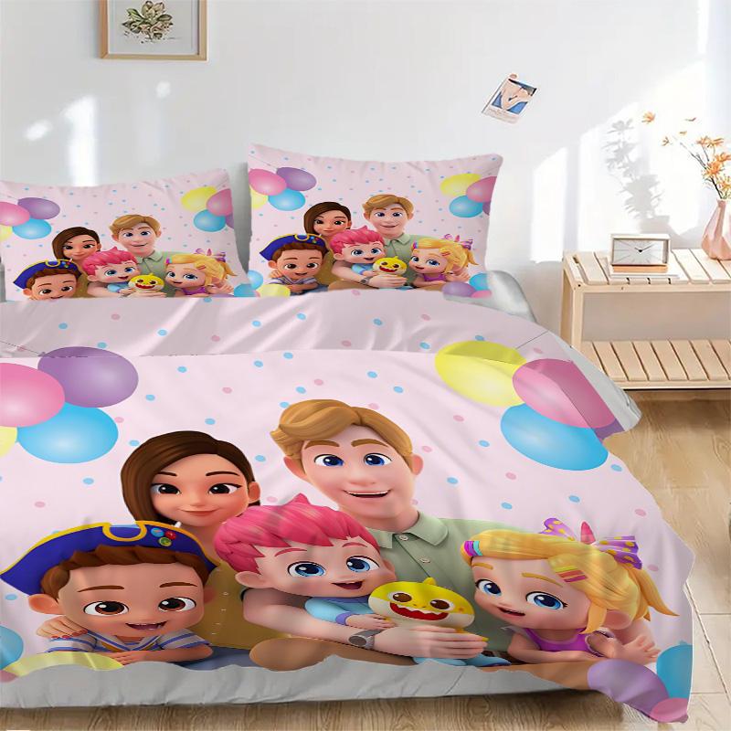 Family Celebration Balloons Print 3Pcs Bedding Setduvet Cover With 2 Bedropillowcase Home Birthday Gift