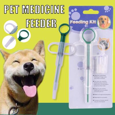 Pet Feeder, Silicone Syringe Cat Dog Puppy Dispenser Suit With Soft Tips, Pet Cat Dog Puppy Tablet