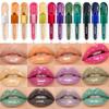 LANGMANNI Twelve-Color Lip Gloss & Lip Oil Gift Box with Diamond Design Flip-Top.