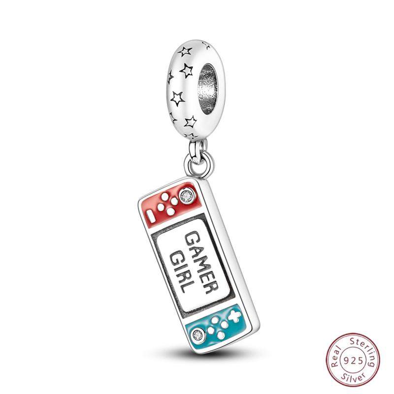 Copper Beaded Pendant Blue Shiny Zircon Suitable Original 3Mm Bracelet Women Fine Jewelry