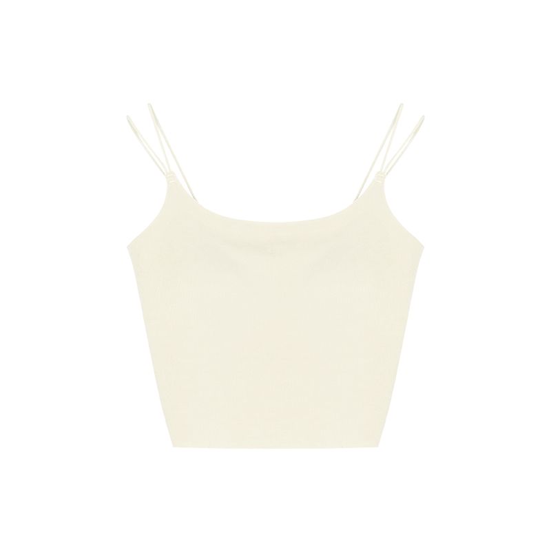 Kumikumi Sexy Pure Color Slim-Fitting Suspenders Vest