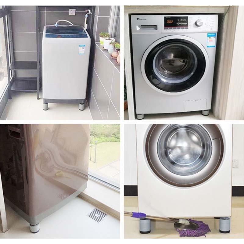 4 Stück Anti-Vibrations-Pads, rutschfeste Gummifüße, Mattenbeine, Waschmaschinen-Stützdämpfer, Ständer, universelle Möbelfußbasis