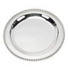 European Style Round Dessert Plate Metal Decorative Serving Tray Afternoon Tea Cake Fruit Tray Rustproof Elegant Snack
