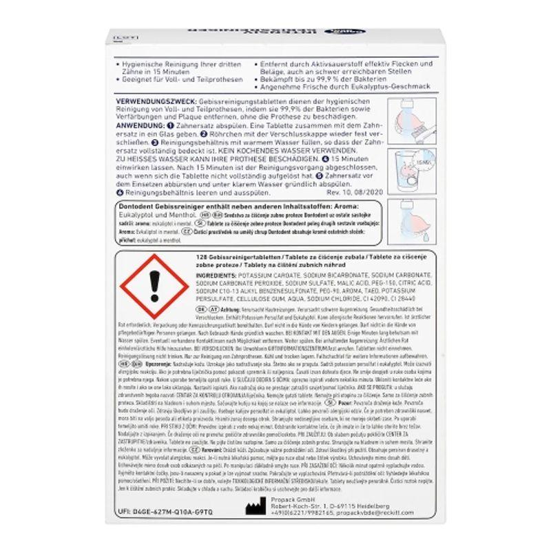Dontodent Denture Cleaner Eucalyptus 128 Tablets