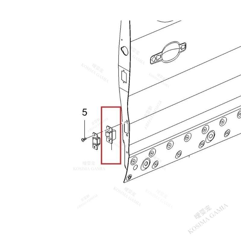 Für Vauxhall Vivaro Renault Trafic Nissan Primastar NV300 91167277 Buchsenseite Schiebetür Ortungsstift Halterung OEM Direkte Passform