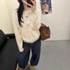 Women's Winter Mori Style Embroidered Knit Sweater - Loose, Age-Reducing, Soft & Fresh