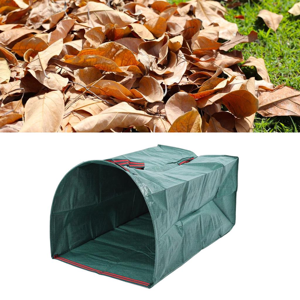 Leaf Bag Large Capacity Dustpan Type Foldable Reusable Garden Waste Collector Bag with Handles for Yard Cleaning