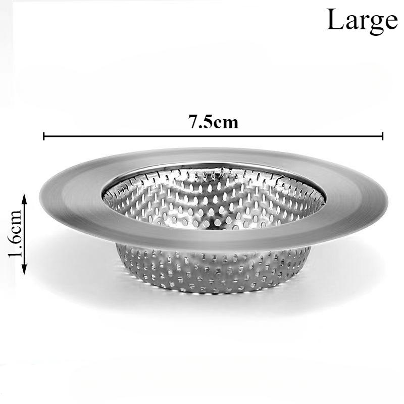 Stainless Steel Sink Filter Mesh Shower Floor Drain Hair Catcher Stopper Food Slag Drainer for Kitchen Bathroom Accessories