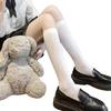 Silicone non-slip JK white calf socks women's spring and summer black silk half-tube socks stacking socks Japanese sweet milk white stockings