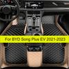 Car Floor Mats For BYD Song Plus EV    Auto Interior Carpets Styling Covers Accessories Rugs Foot Pads Waterproof