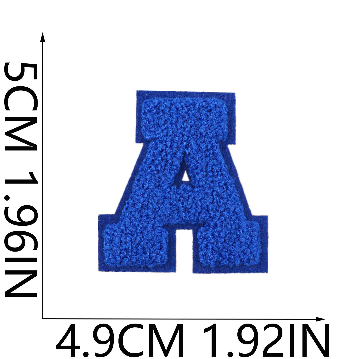 

Mixed Color A-Z Letter Embroidery Cloth Sticker 5Cm Color 26 English Letters Embroidery Sticker Clothes Decoration Patch Sticker A_3 pieces