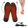USB Rechargeable Heated Shoe Insoles - Washable, Cuttable, Full Foot Warmers
