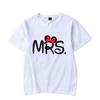 Valentine's Day T Shirts Funny MR.MRS. Print T Shirt Fashion Summer Graphic Clothing Women Men Tops Tees