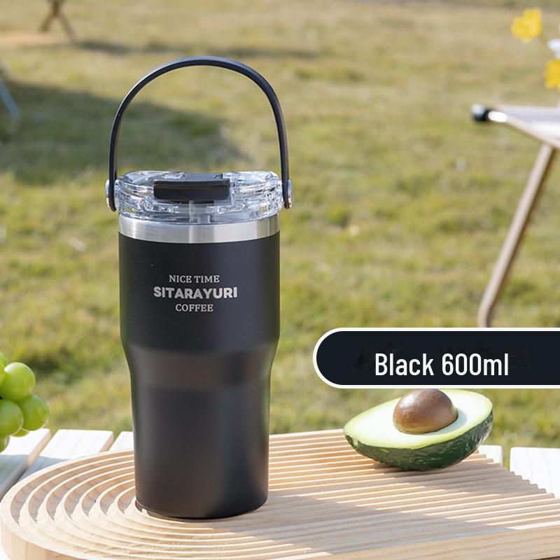 High-Quality Stainless Steel Thermos with Dual Straw - Perfect for Fitness Enthusiasts and Car Use