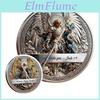 Coin Collectible 123pcs Archangel Doublesided Metal Carving St Michael Souvenir Coin Christian Faith Challenge Token Decoration Religious Gift