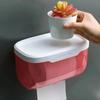 Punch-free Toilet Paper Holder Tissue Box Waterproof Mobile Phone Storage  Toilet Paper Storage Rack Tissue Bathroom Supplies