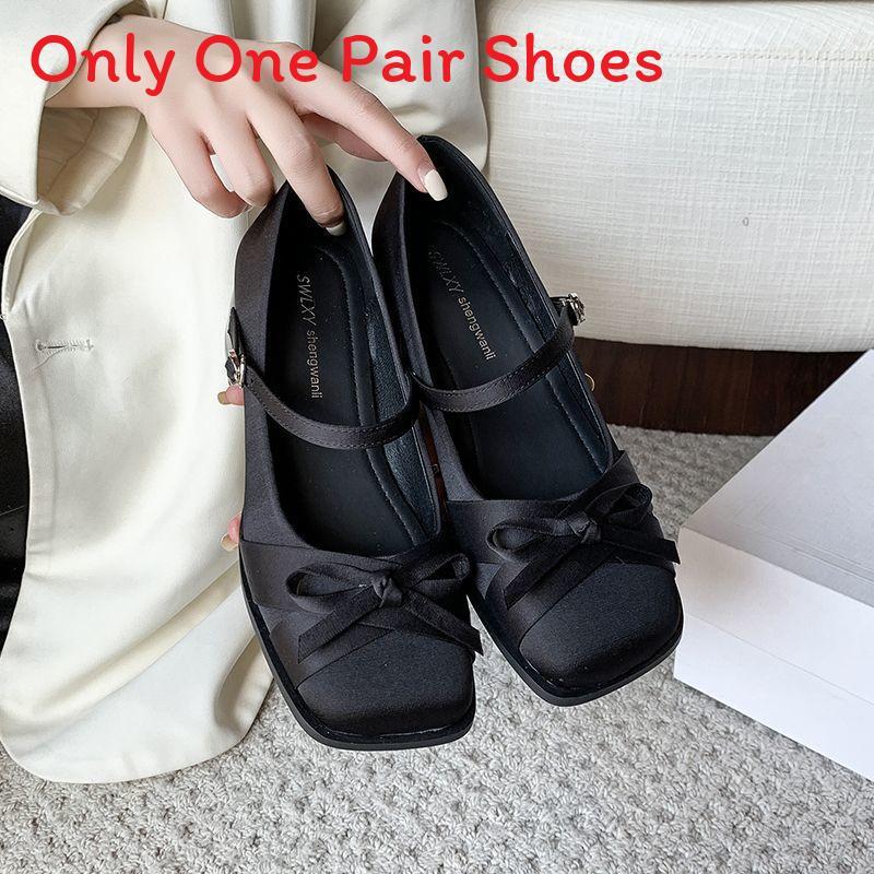 Minimalist Pu Mary Jane Shoes With Striped Pattern For Daily Comfort