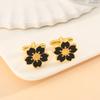 Zinc Alloy Shirt Sleeve Cuff Buttons Chic Cherry Blossom Flower Design Gold Copper Color Cufflinks for Men Women Unique Gifts