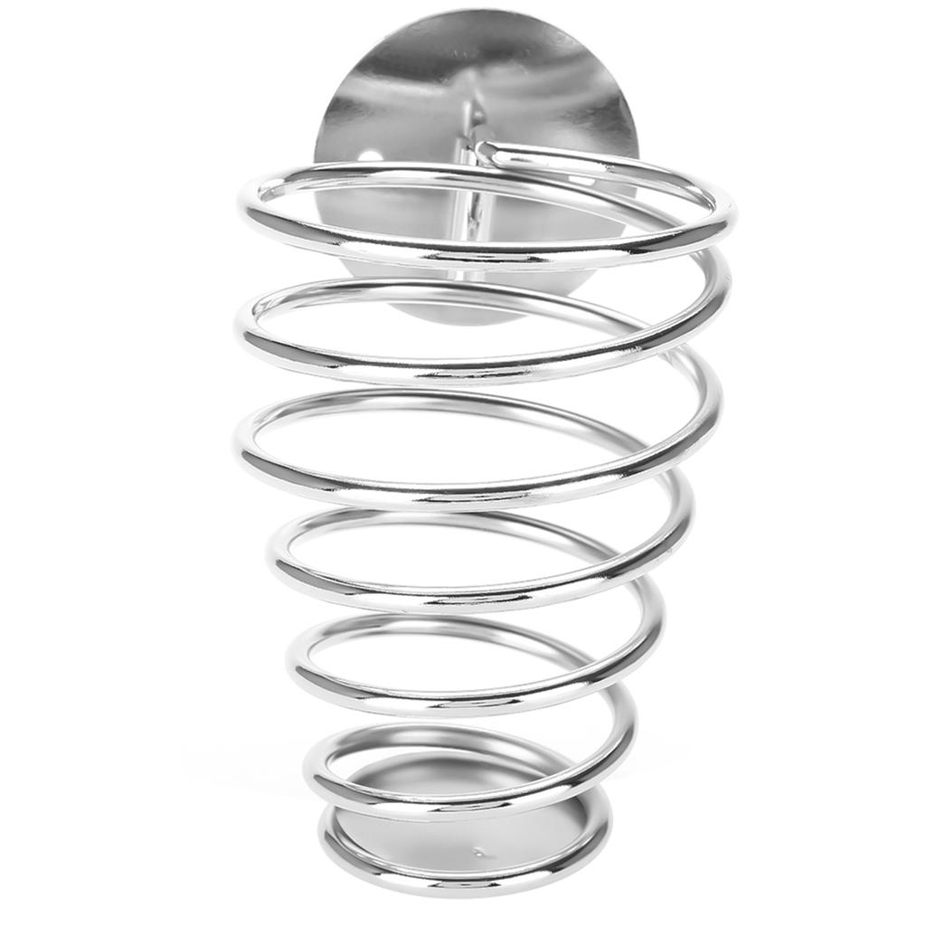 Stainless Steel SpiraL Shaped Hairdryer Support Holder Wall Mounted Hair Dryer Rack