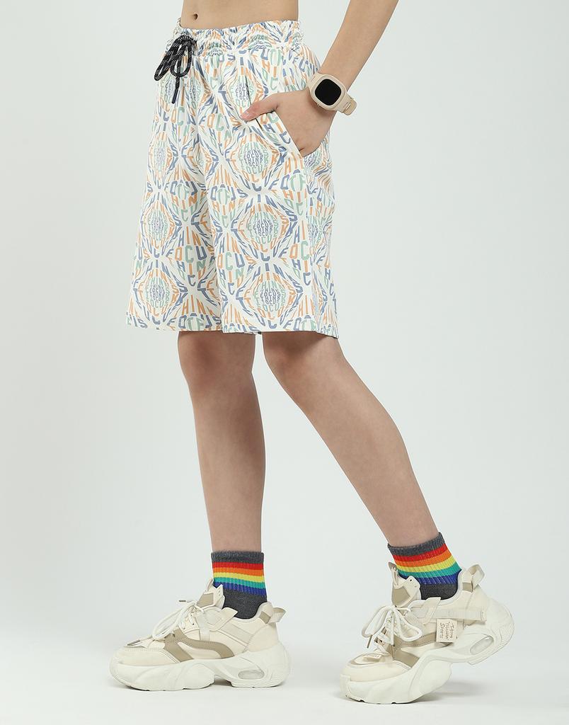 MONTE CARLO Boys Regular Fit Printed Half Sleeve Bermuda Set