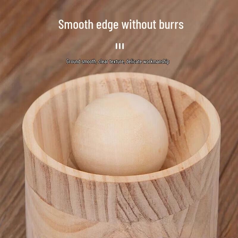 ZISIZ Wooden Dumpling Press & Rolling Pin Set