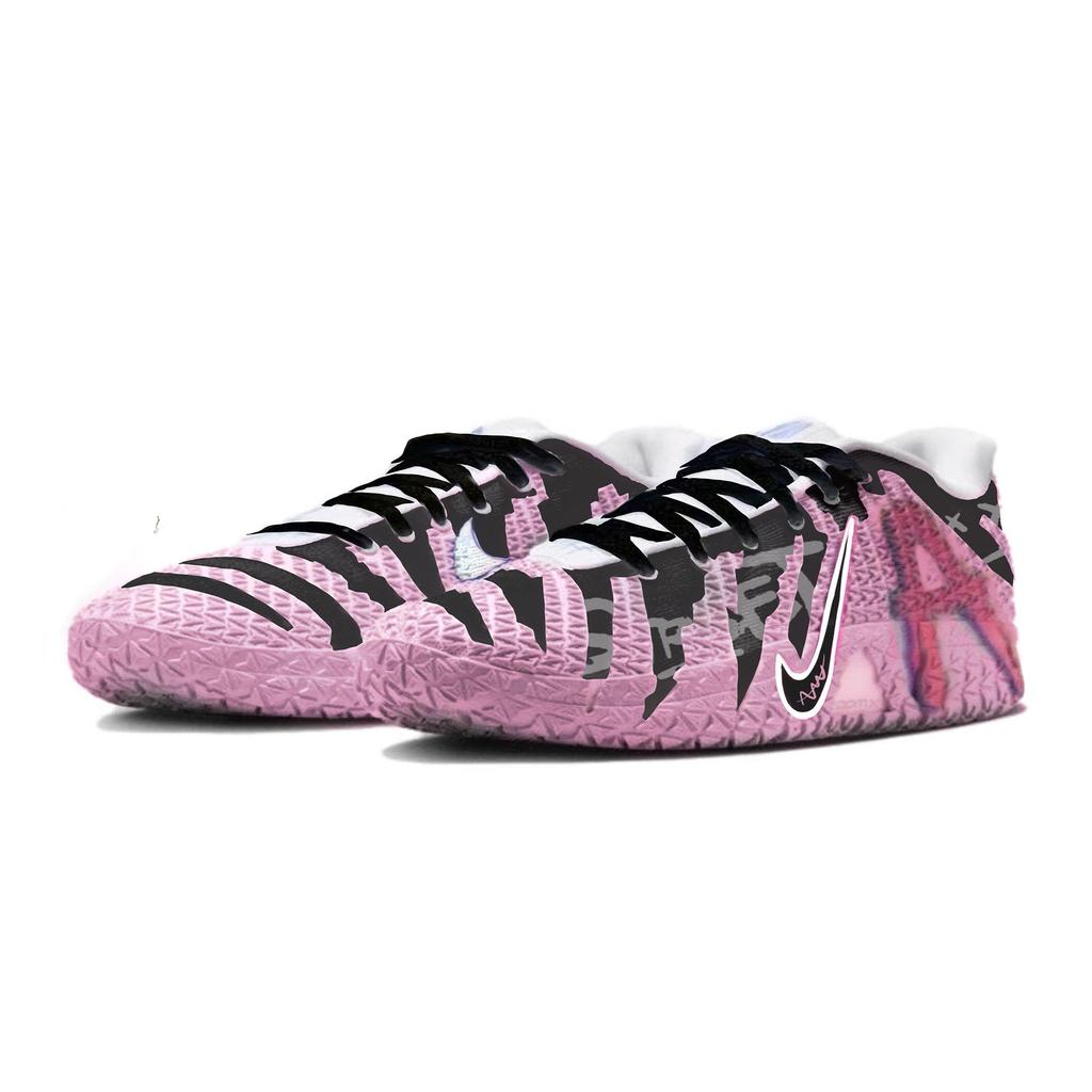 Nike Ja Morant 3 Pink A Fantasy Cushioning Abrasion Resistant Cushioning, Wear Resistant Low Top Basketball Shoes Men's HF2794-100(Team60-A )