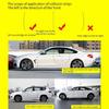 Car Door Edge Shielding Strips 4 Units Collision Avoidance Clear Protectors