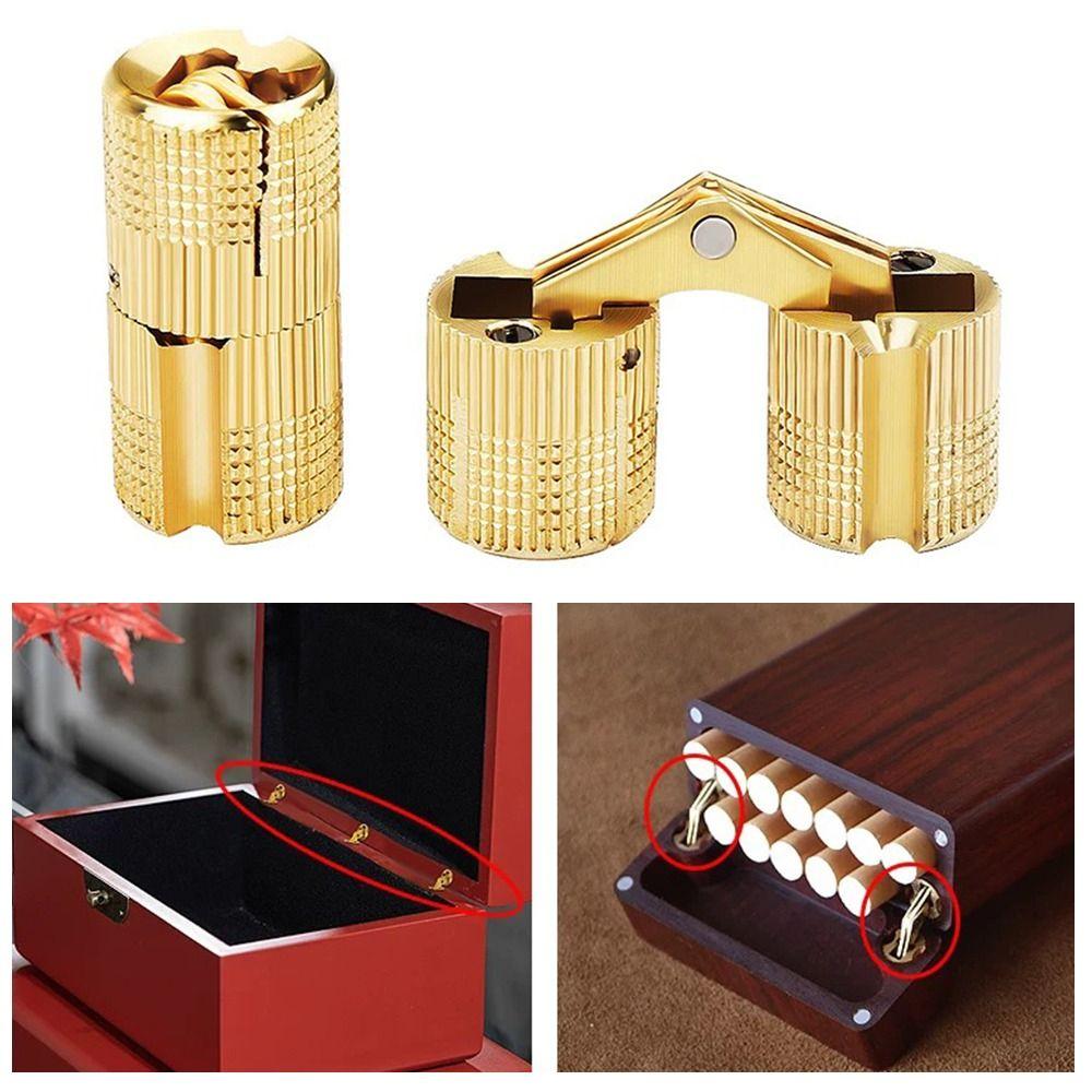 8-18mm Brass Hinges Invisible Furniture Hinges New Hardware Door