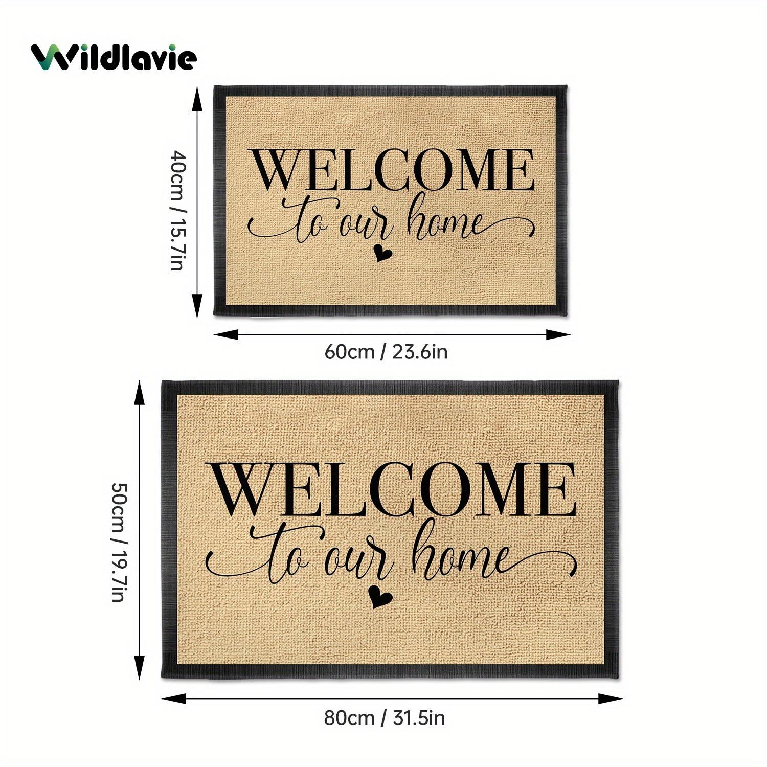 Welkom Entree Deurmat, Antislip Keuken Vloermat, Binnen en Buiten Vloerkleed, Huisdecoratie 40x60cm 16x24inch
