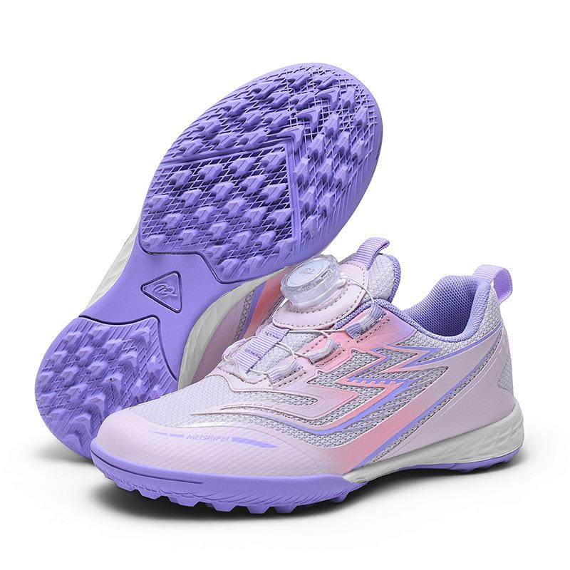 

Badminton shoes men s and women s breathable non-slip rotary buckle sports shoes lightweight shock absorption training shoes 40