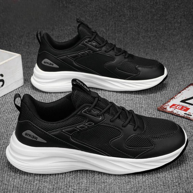 Men's shoes 2025 spring and autumn new breathable mesh sports shoes men's lightweight fashion trend running shoes versatile casual shoes