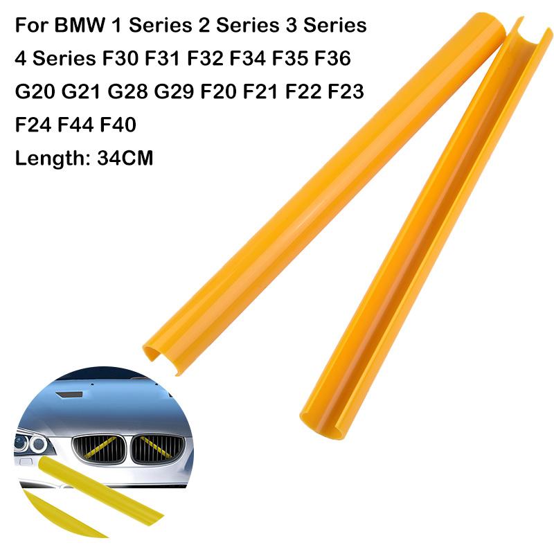 2pcs Car Front Grille Trim Strips For BMW F30 F31 F32 F33 F34 F36 F20 F21 F22 F23 G29 Car Sport Styling Decoration Accessories